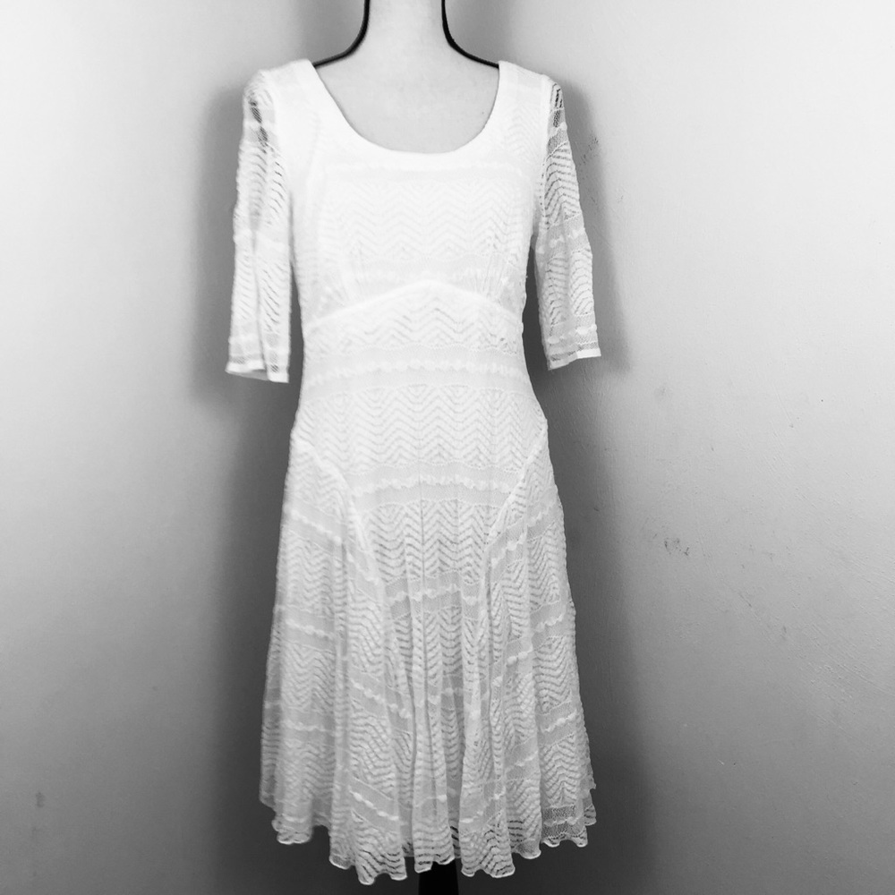 EUC Rabbit Rabbit Rabbit. White Lace Dress. Sz. 10